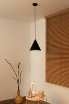 Lampa wisząca DUOLLA IRONLINE METALOWY STOŻEK CZARNY 70613 Czarny/n/a 1xE27 średn.25cm