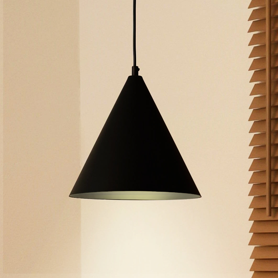 Lampa wisząca DUOLLA IRONLINE METALOWY STOŻEK CZARNY 70613 Czarny/n/a 1xE27 średn.25cm
