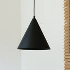 Lampa wisząca DUOLLA IRONLINE METALOWY STOŻEK CZARNY 70613 Czarny/n/a 1xE27 średn.25cm