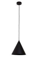 Lampa wisząca DUOLLA IRONLINE METALOWY STOŻEK CZARNY 70613 Czarny/n/a 1xE27 średn.25cm