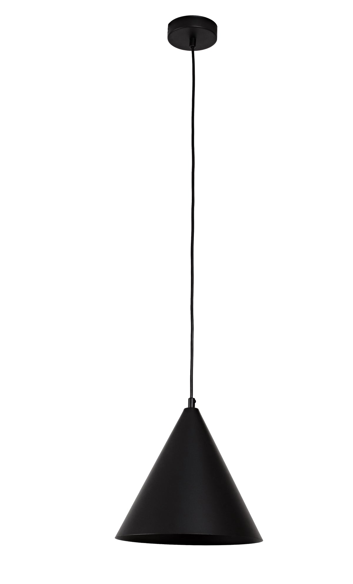 Lampa wisząca DUOLLA IRONLINE METALOWY STOŻEK CZARNY 70613 Czarny/n/a 1xE27 średn.25cm