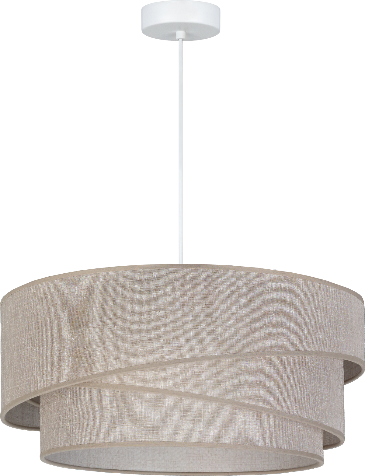 Lampa wisząca DUOLLA KOBO 753153 szary/n/a 1xE27 średn.45cm