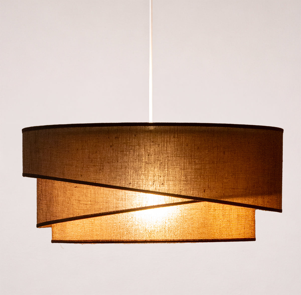 Lampa wisząca DUOLLA KOBO 753177 brązowy/n/a 1xE27 średn.45cm