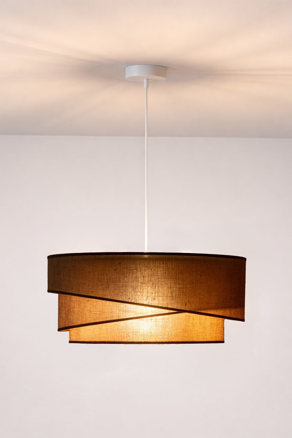Lampa wisząca DUOLLA KOBO 753177 brązowy/n/a 1xE27 średn.45cm