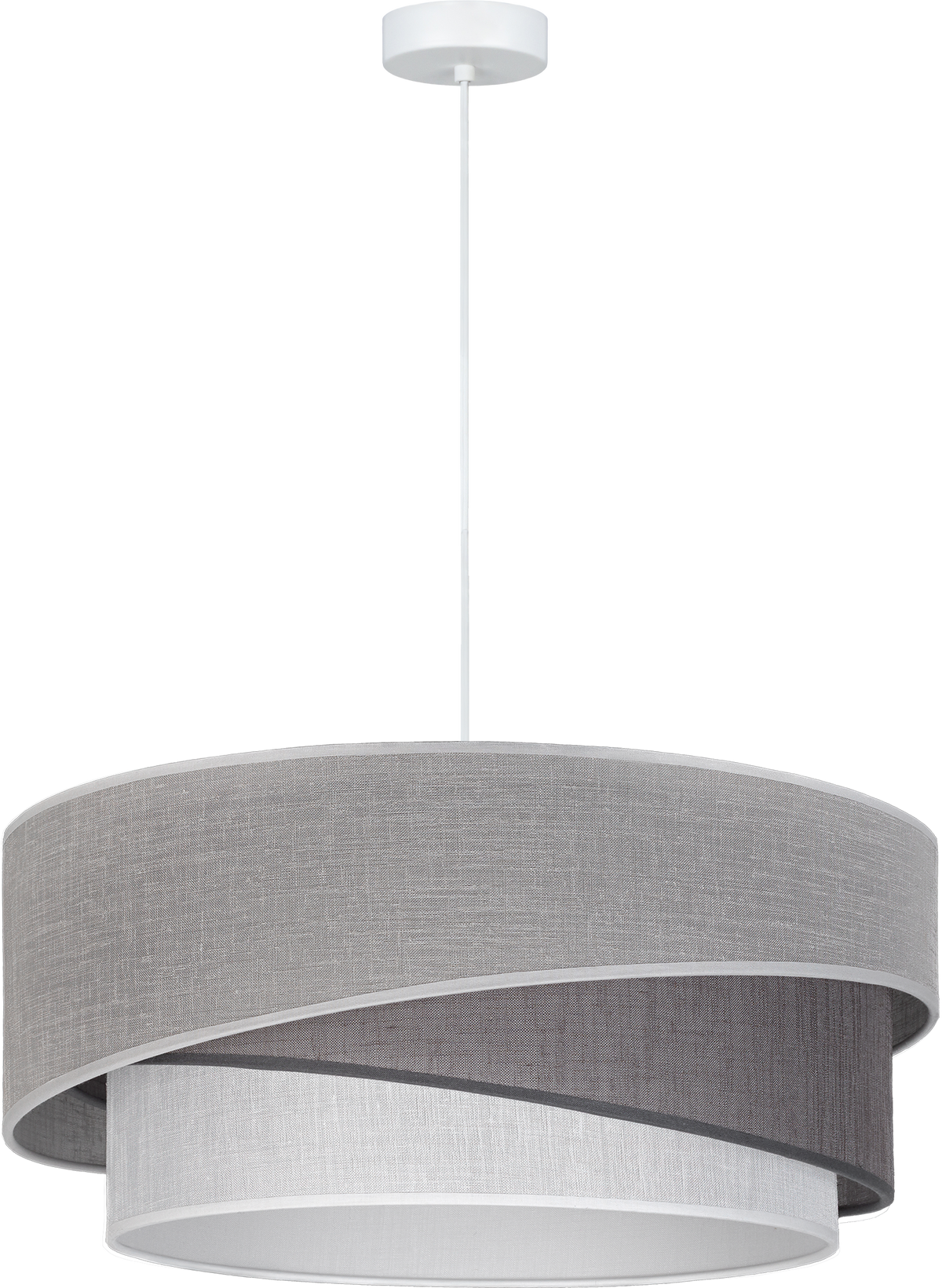 Lampa wisząca DUOLLA KOBO 753214 grafitowy/szary 1xE27 średn.45cm