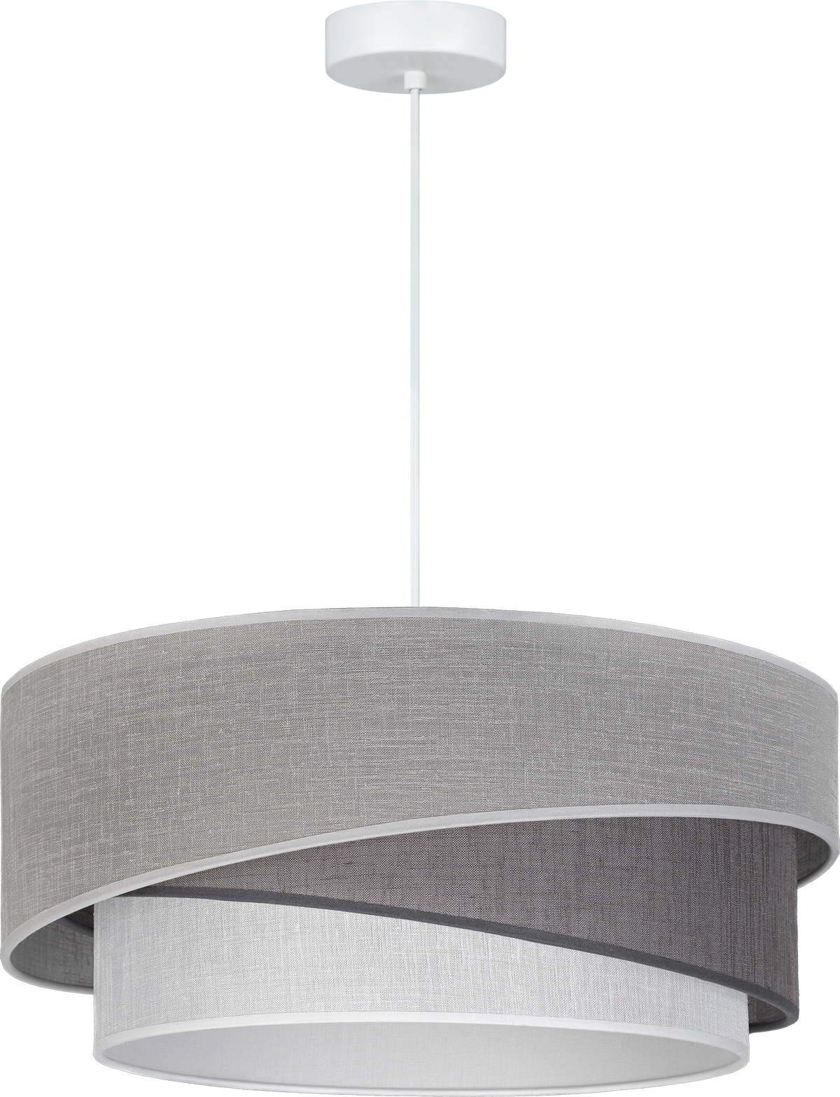 Lampa wisząca DUOLLA KOBO 753214 grafitowy/szary 1xE27 średn.45cm