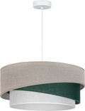 Lampa wisząca DUOLLA KOBO 753252 szary/czarny 1xE27 średn.45cm