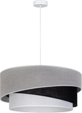 Lampa wisząca DUOLLA KOBO 753399 szary/czarny 1xE27 średn.60cm