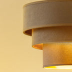 Lampa wisząca DUOLLA LUNETA CAPPUCINO 750169 beżowy/złoty 1xE27 średn.25cm