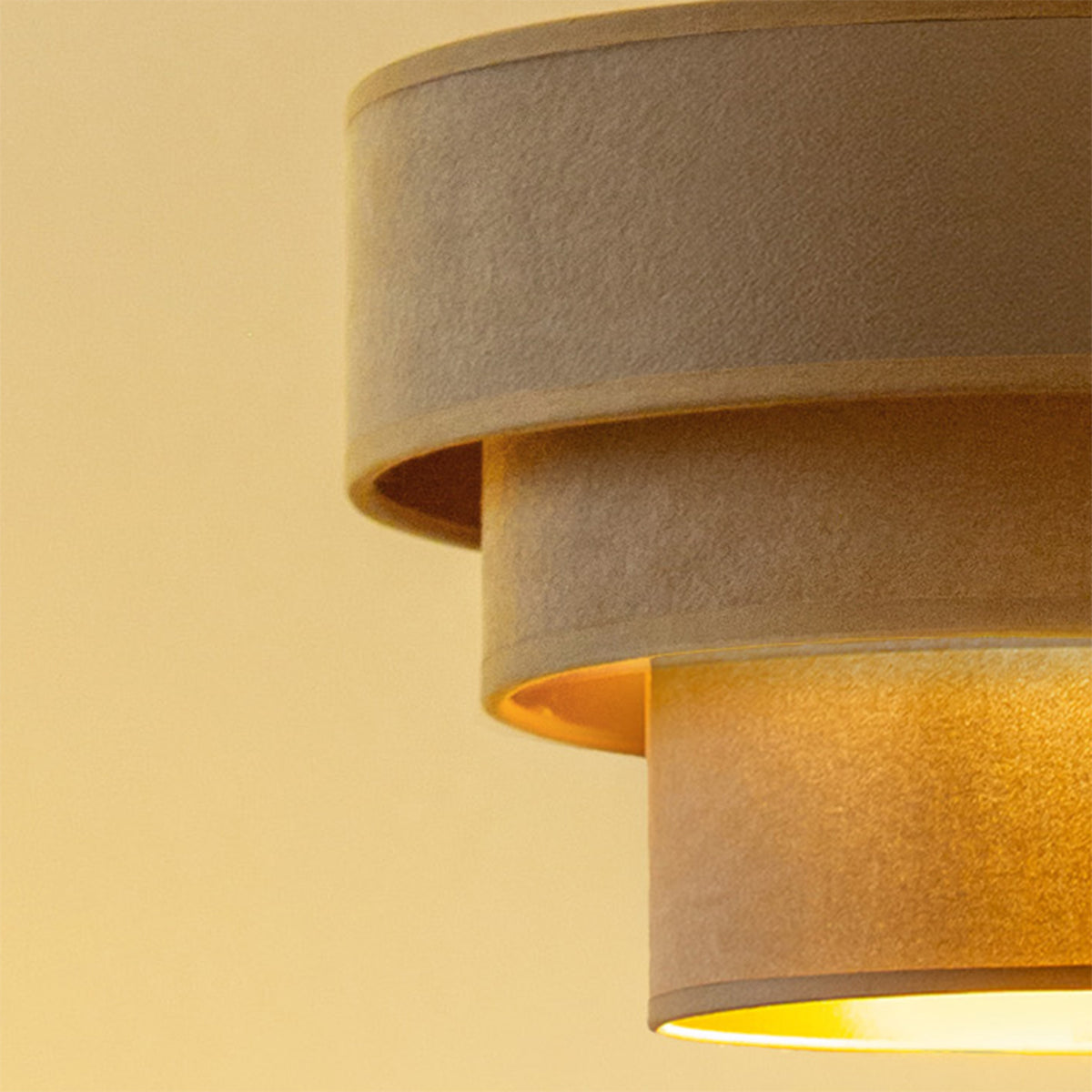 Lampa wisząca DUOLLA LUNETA CAPPUCINO 750169 beżowy/złoty 1xE27 średn.25cm