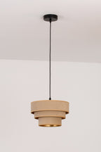 Lampa wisząca DUOLLA LUNETA CAPPUCINO 750169 beżowy/złoty 1xE27 średn.25cm