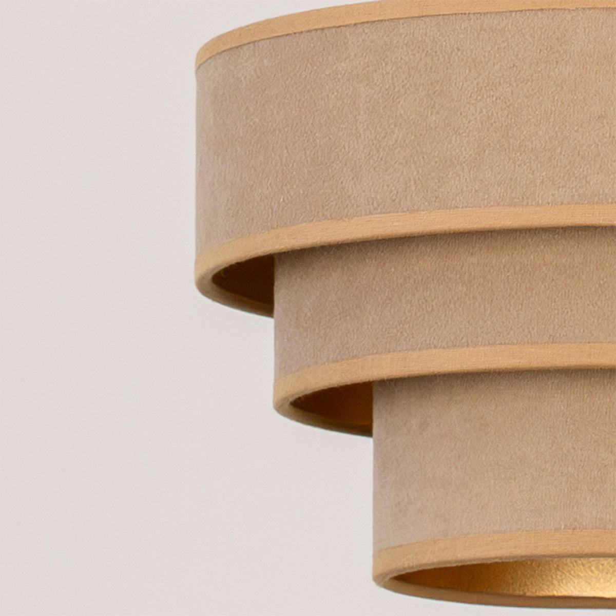 Lampa wisząca DUOLLA LUNETA CAPPUCINO 750169 beżowy/złoty 1xE27 średn.25cm