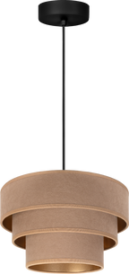 Lampa wisząca DUOLLA LUNETA CAPPUCINO 750169 beżowy/złoty 1xE27 średn.25cm