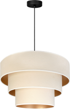 Lampa wisząca DUOLLA LUNETA LATTE 750008 kremowy/złoty 1xE27 średn.45cm