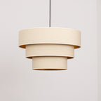 Lampa wisząca DUOLLA LUNETA LATTE 750008 kremowy/złoty 1xE27 średn.45cm
