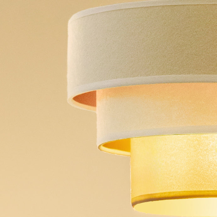 Lampa wisząca DUOLLA LUNETA LATTE 750039 kremowy/złoty 1xE27 średn.25cm