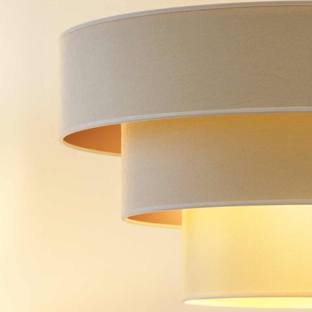 Lampa wisząca DUOLLA LUNETA LATTE 750046 kremowy/złoty 1xE27 średn.60cm