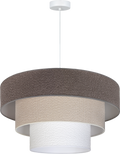 Lampa wisząca DUOLLA LUNETA MIX 751142 szary/biały 1xE27 średn.60cm