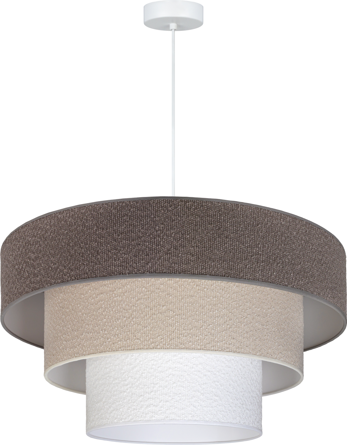 Lampa wisząca DUOLLA LUNETA MIX 751142 szary/biały 1xE27 średn.60cm