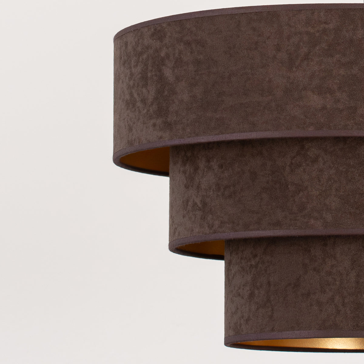 Lampa wisząca DUOLLA LUNETA MOCHA 750398 brązowy/złoty 1xE27 średn.45cm