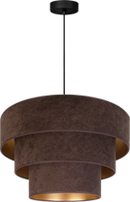 Lampa wisząca DUOLLA LUNETA MOCHA 750398 brązowy/złoty 1xE27 średn.45cm