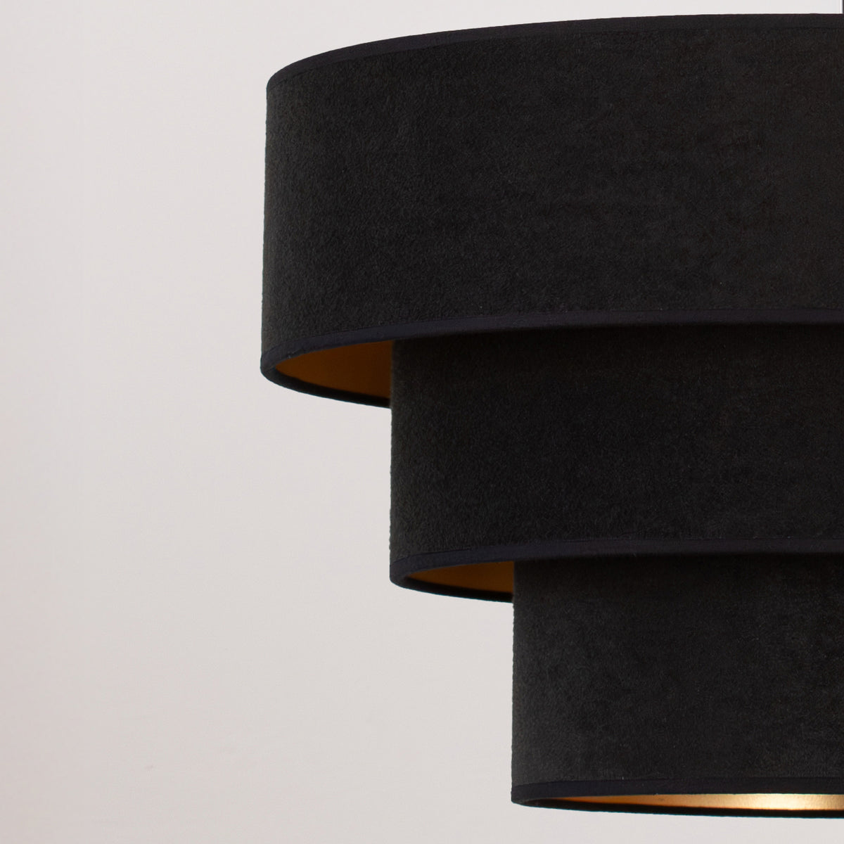 Lampa wisząca DUOLLA LUNETA NERO 750527 czarny/złoty 1xE27 średn.45cm