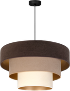 Lampa wisząca DUOLLA LUNETA TIRAMISU 750695 brązowy/kremowy 1xE27 średn.60cm