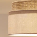 Lampa wisząca DUOLLA MILANO 751708 Beżowy/Brązowy 1xE27 średn.45cm