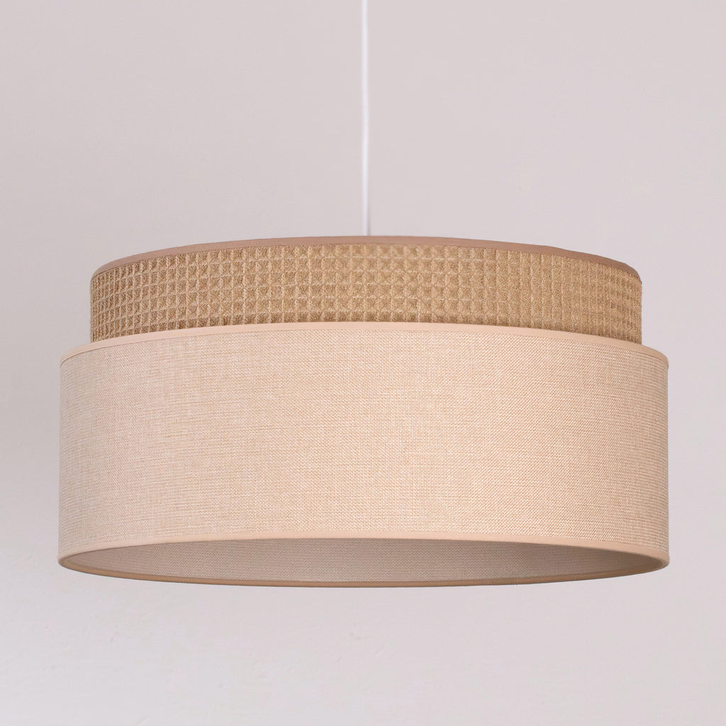 Lampa wisząca DUOLLA MILANO 751708 Beżowy/Brązowy 1xE27 średn.45cm