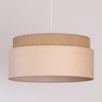 Lampa wisząca DUOLLA MILANO 751708 Beżowy/Brązowy 1xE27 średn.45cm