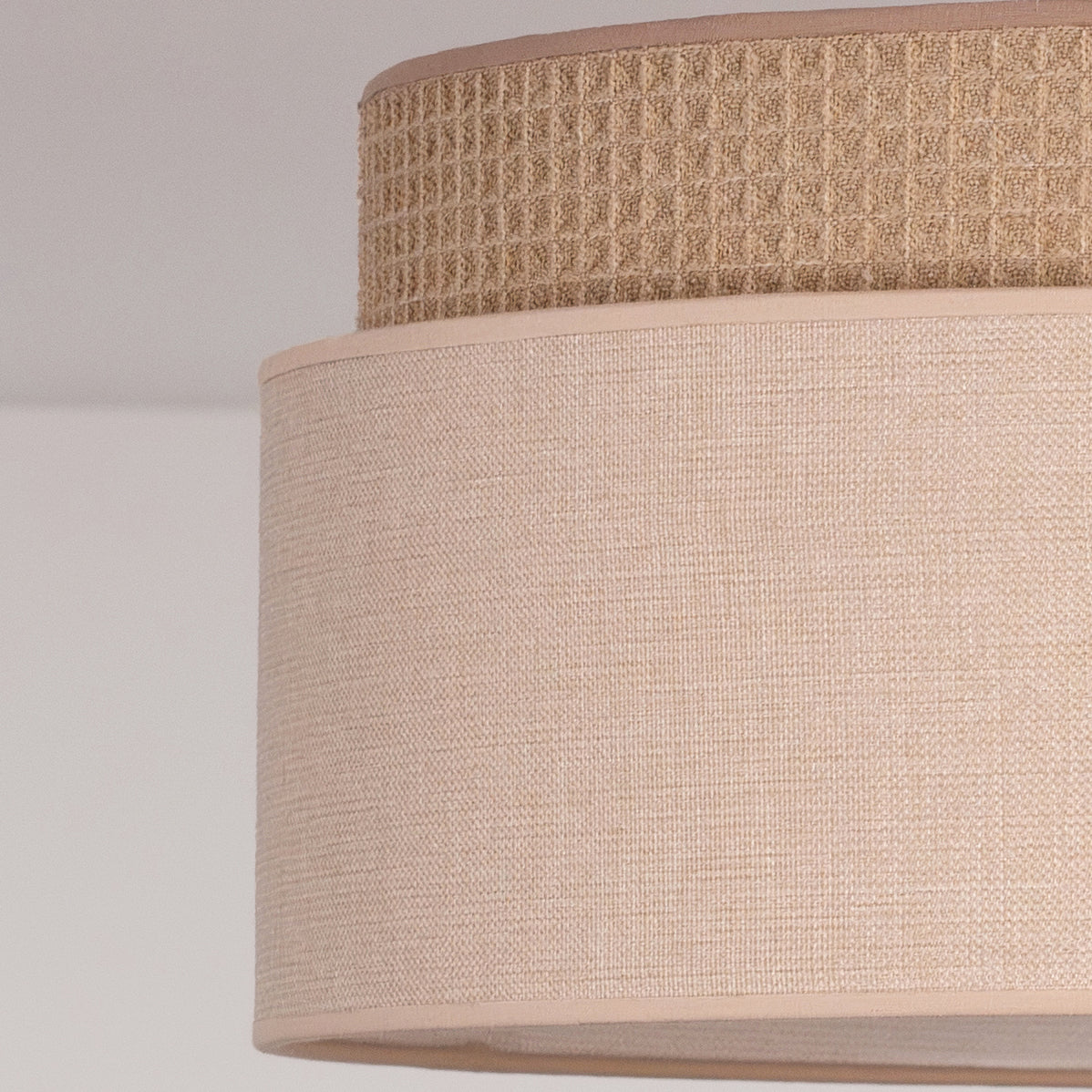 Lampa wisząca DUOLLA MILANO 751708 Beżowy/Brązowy 1xE27 średn.45cm