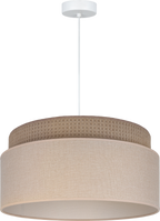 Lampa wisząca DUOLLA MILANO 751708 Beżowy/Brązowy 1xE27 średn.45cm