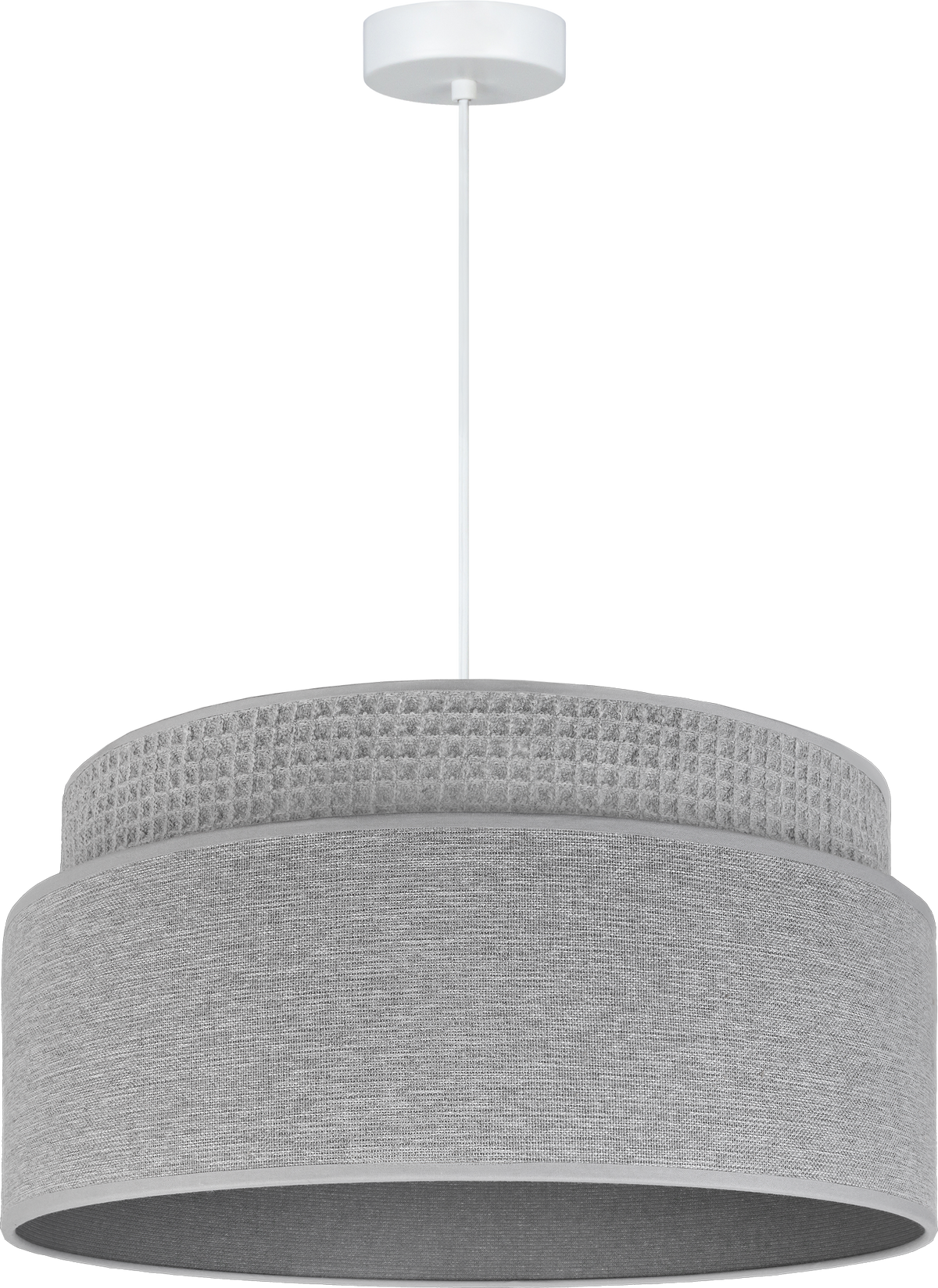 Lampa wisząca DUOLLA MILANO 751784 szary/n/a 1xE27 średn.45cm