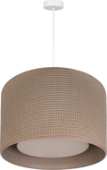 Lampa wisząca DUOLLA MILANO 751821 Brązowy/Beżowy 1xE27 średn.50cm