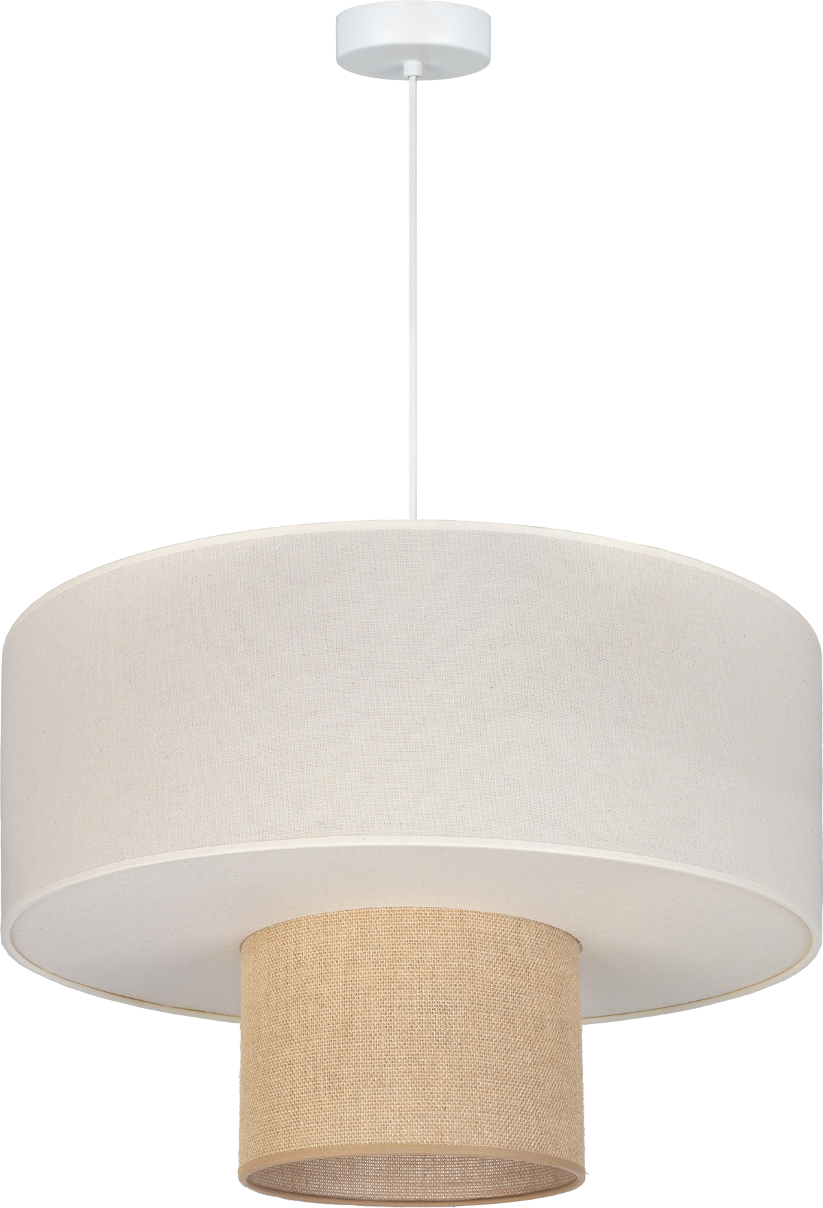 Lampa wisząca DUOLLA PARMA 752293 Beżowy/naturalny 3xE27 średn.50cm