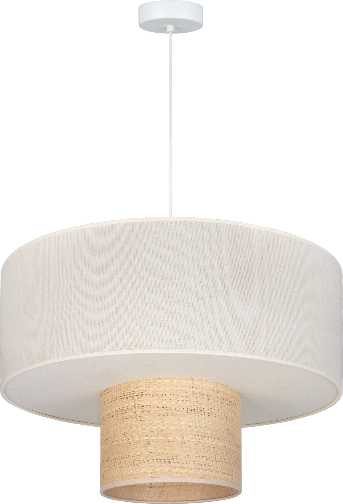 Lampa wisząca DUOLLA PARMA 752309 Beżowy/naturalny 3xE27 średn.50cm