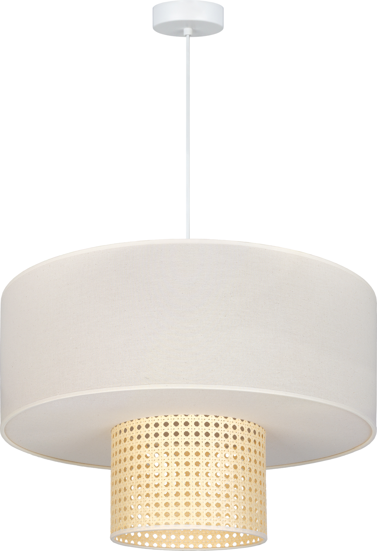 Lampa wisząca DUOLLA PARMA 752316 Beżowy/naturalny 3xE27 średn.50cm