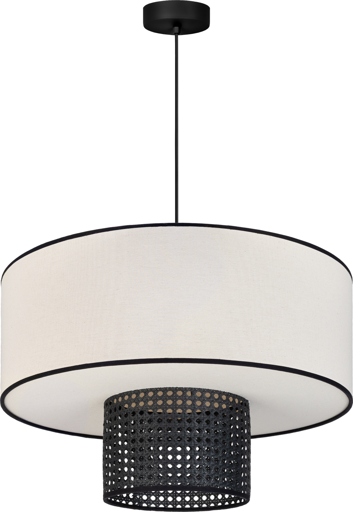 Lampa wisząca DUOLLA PARMA 752323 Beżowy/Czarny 3xE27 średn.50cm