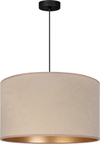 Lampa wisząca DUOLLA ROLLER  750794 beżowy/złoty 1xE27 średn.40cm