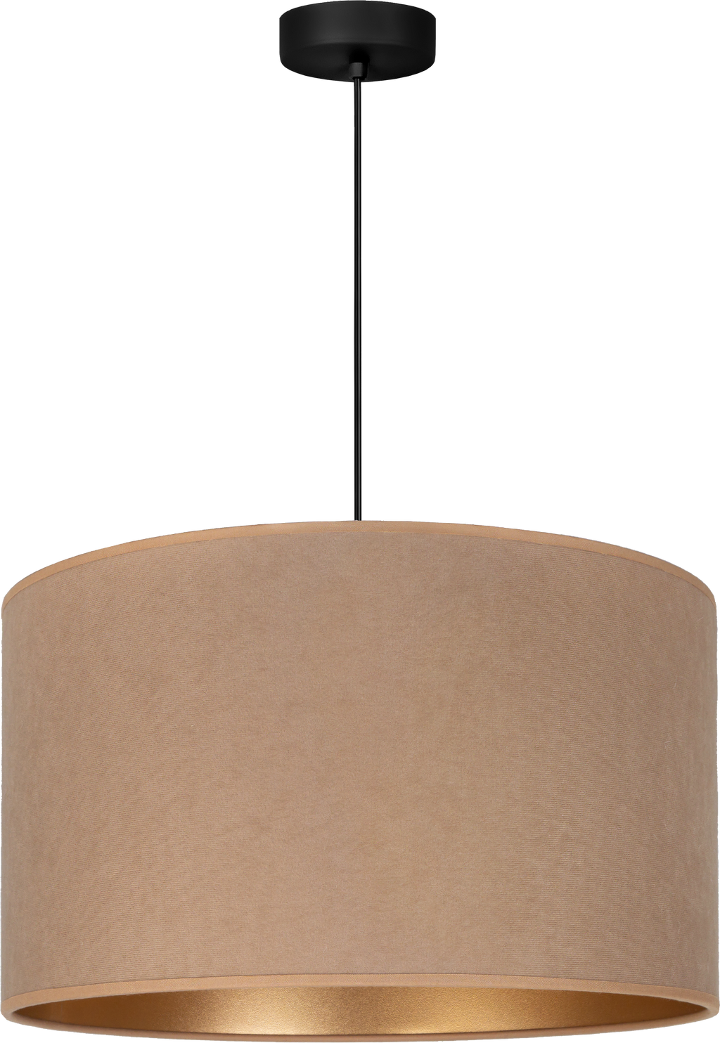 Lampa wisząca DUOLLA ROLLER  750794 beżowy/złoty 1xE27 średn.40cm