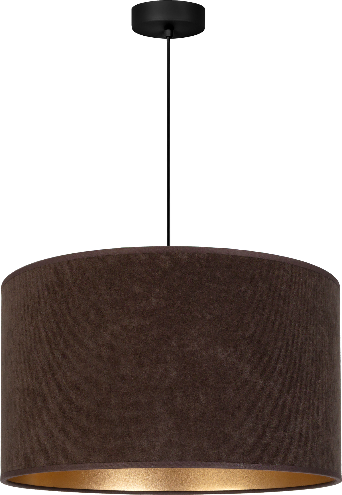 Lampa wisząca DUOLLA ROLLER  750817 brązowy/złoty 1xE27 średn.40cm