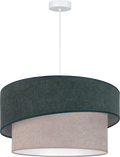 Lampa wisząca DUOLLA SHINE 752910 zielony/beżowy 1xE27 średn.50cm