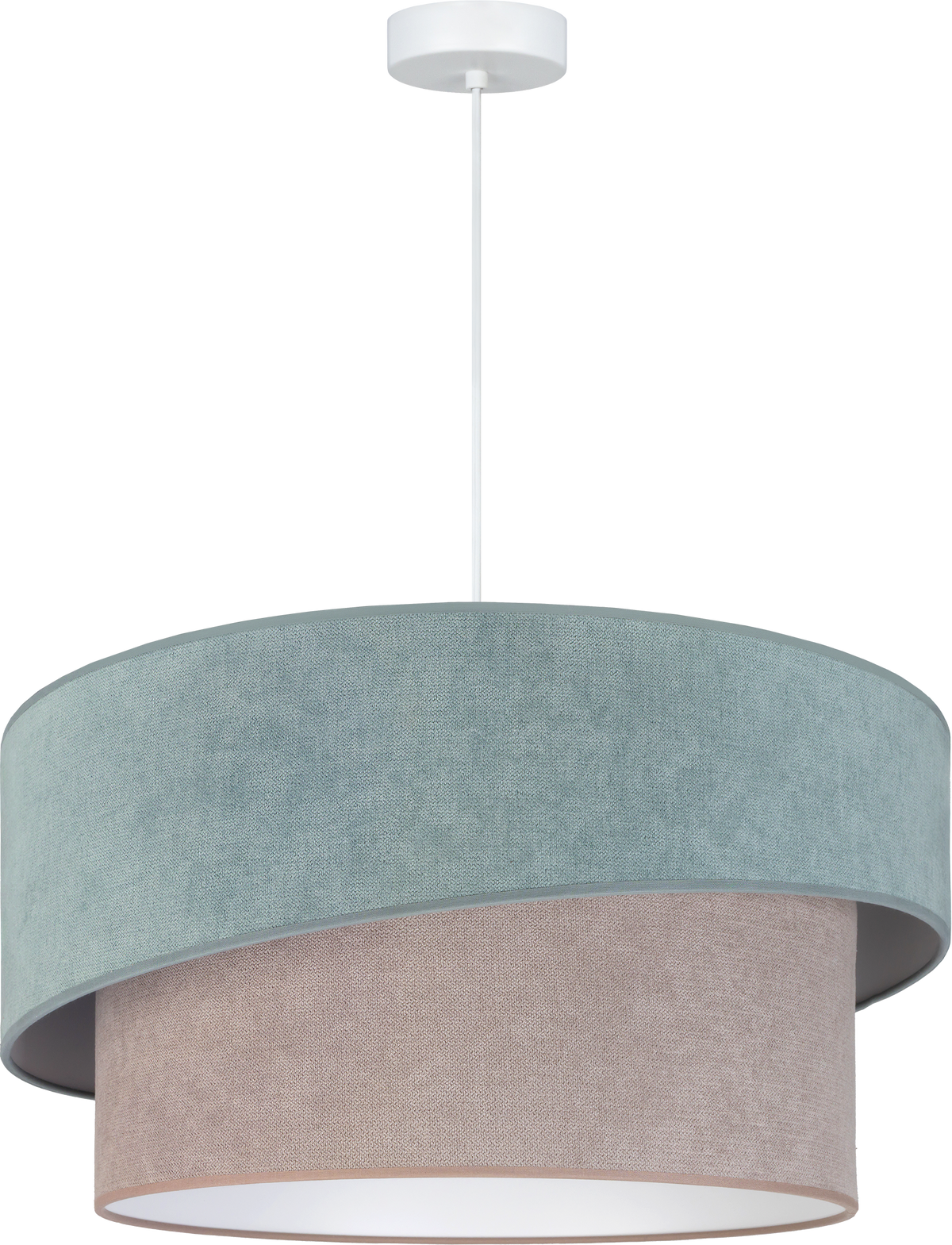 Lampa wisząca DUOLLA SHINE 753016 zielony/szary 1xE27 średn.50cm