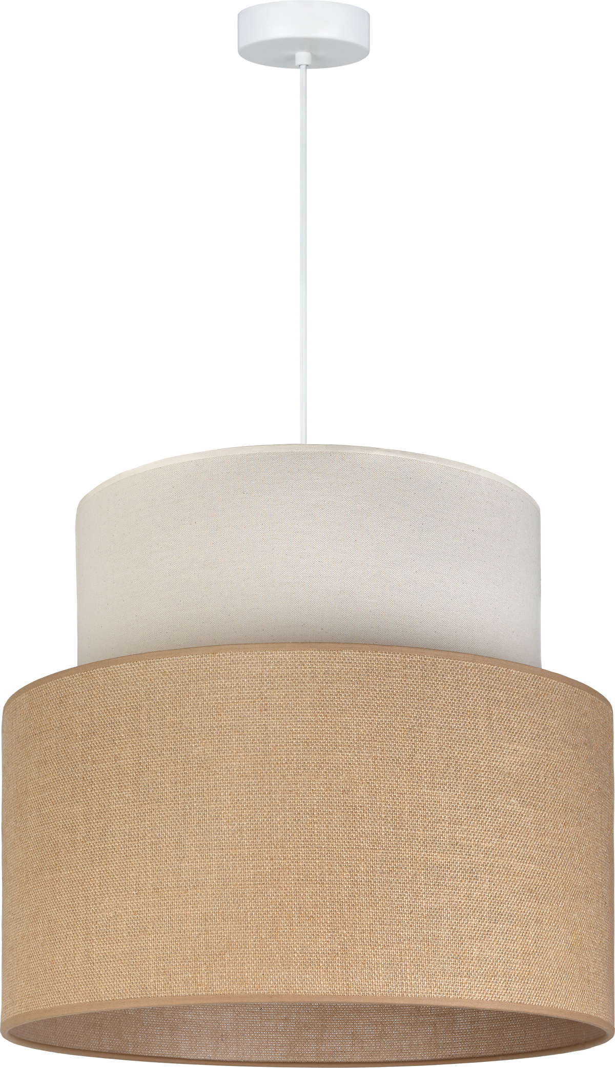 Lampa wisząca DUOLLA SIENA 751630 beżowy/Brązowy 1xE27 średn.45cm