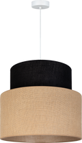 Lampa wisząca DUOLLA SIENA 751661 Czarny/Brązowy 1xE27 średn.45cm