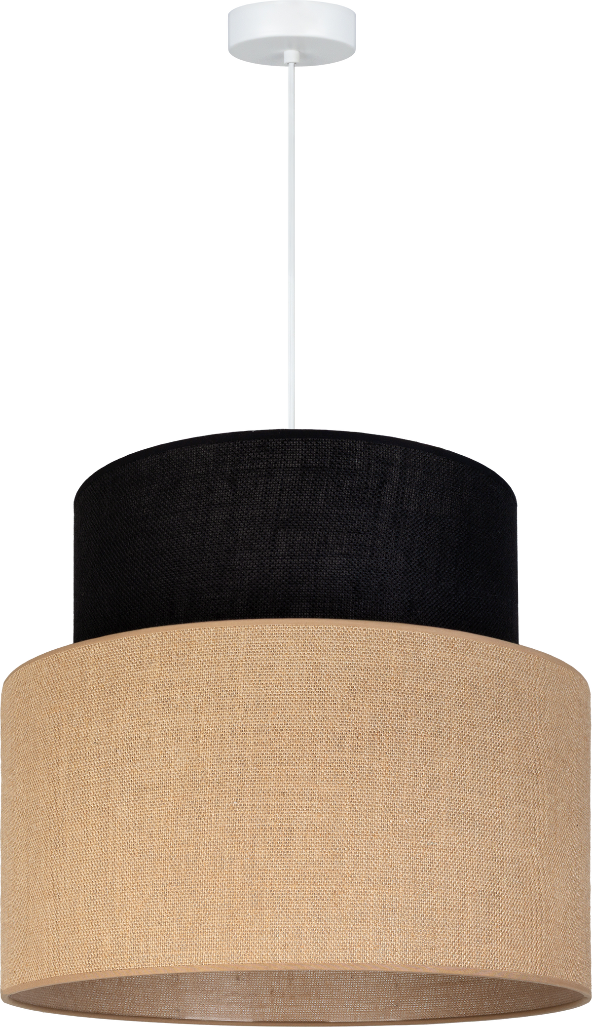 Lampa wisząca DUOLLA SIENA 751661 Czarny/Brązowy 1xE27 średn.45cm