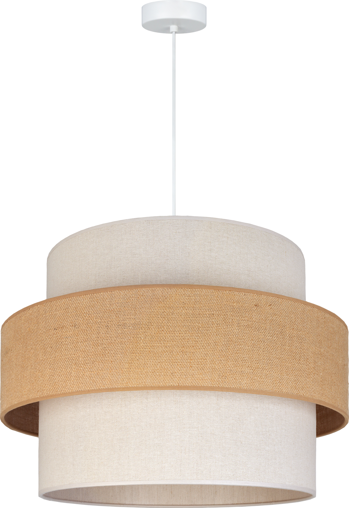 Lampa wisząca DUOLLA SPACE  752156 beżowy/naturalny 1xE27 średn.50cm