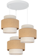 Lampa wisząca DUOLLA SPACE  752194 beżowy/naturalny 3xE27 średn.25cm