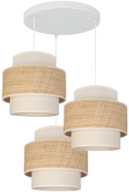 Lampa wisząca DUOLLA SPACE  752248 beżowy/naturalny 3xE27 średn.25cm