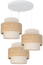 Lampa wisząca DUOLLA SPACE  752248 beżowy/naturalny 3xE27 średn.25cm